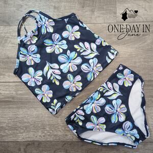 Kanu Surf Floral Tankini Swimsuit Size 8-9Y